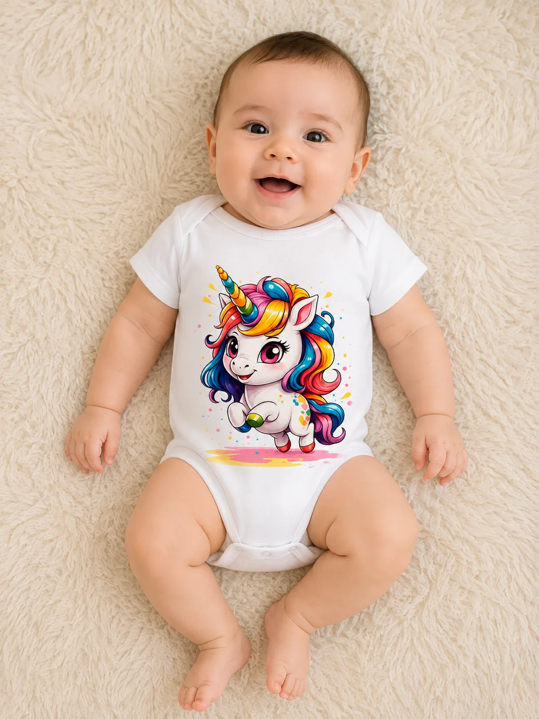 Mameluco Unicornio Arcoíris